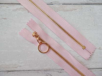 Metal Zip With Large O-Puller, 30cm-Zip-Flying Bobbins Haberdashery