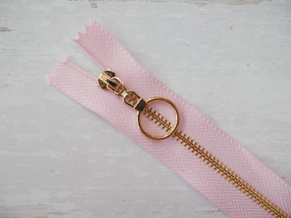 Metal Zip With Large O-Puller, 30cm-Zip-Flying Bobbins Haberdashery