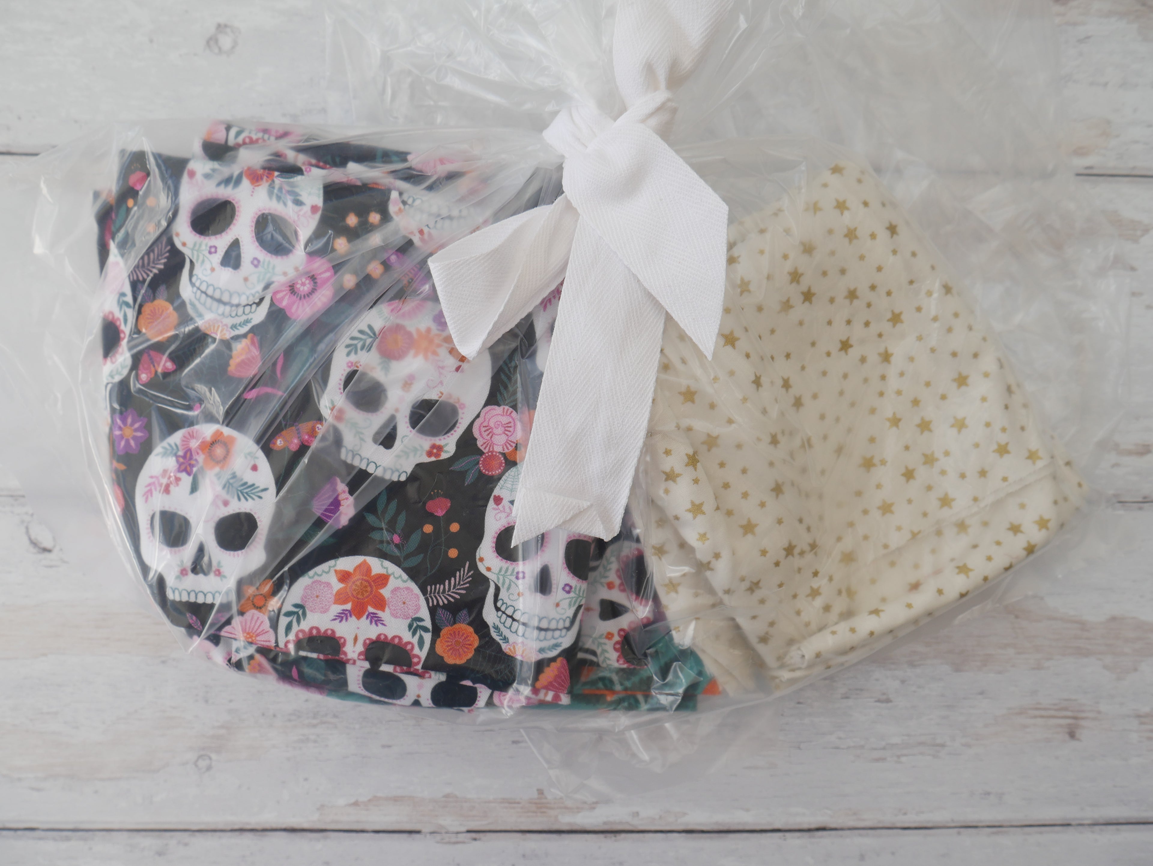 Bargain Bag 2 - Skulls &amp; Stars-Fabric Pack-Flying Bobbins Haberdashery