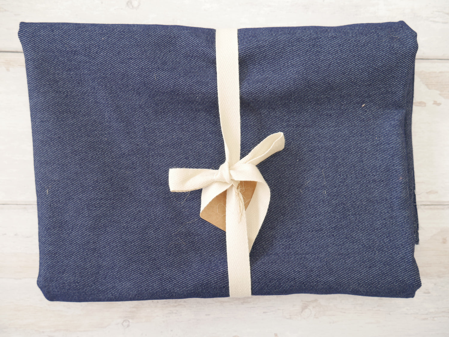 REMNANT - Stretch Denim in Indigo, 0.98m-Remnants-Flying Bobbins Haberdashery
