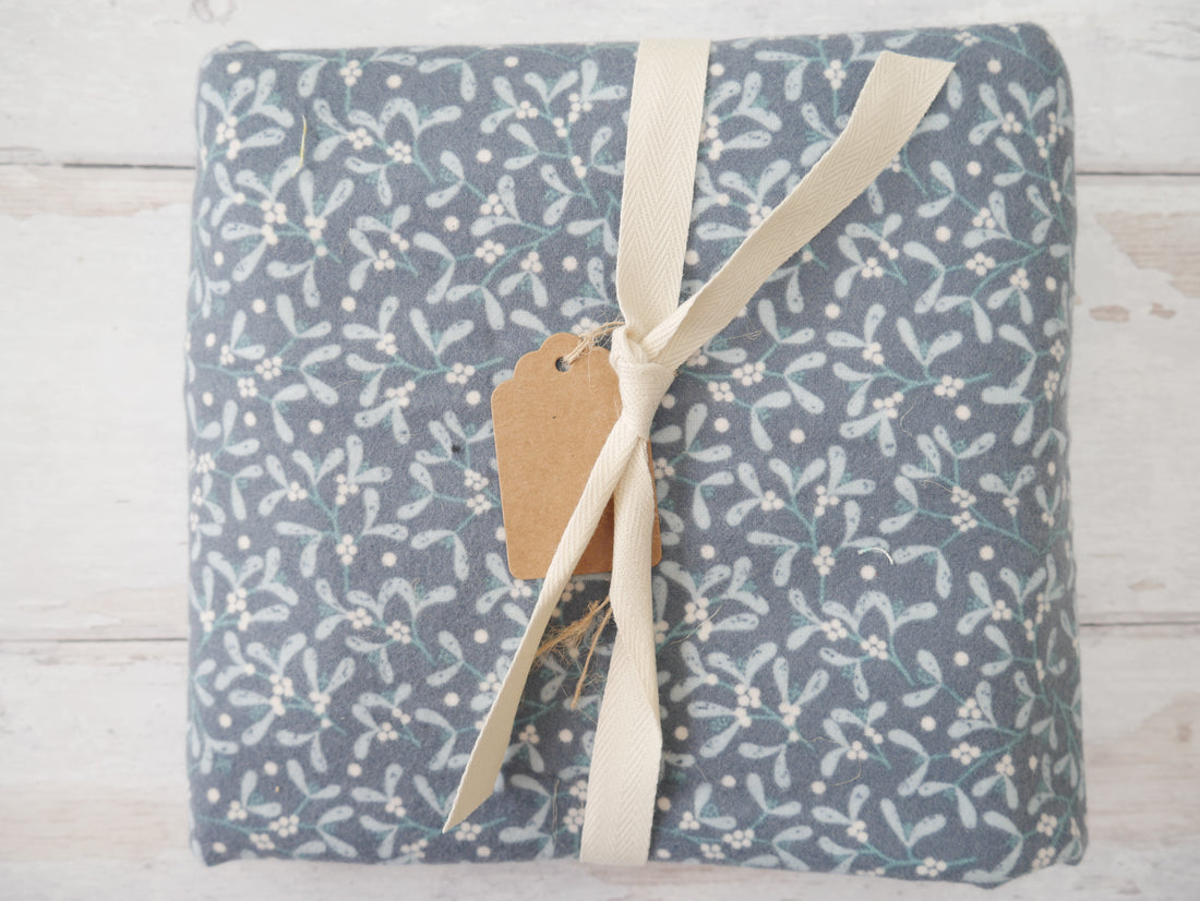 REMNANT - Lewis &amp; Irene Brushed Cotton Flannel in Mistletoe, 1.3m-Remnants-Flying Bobbins Haberdashery