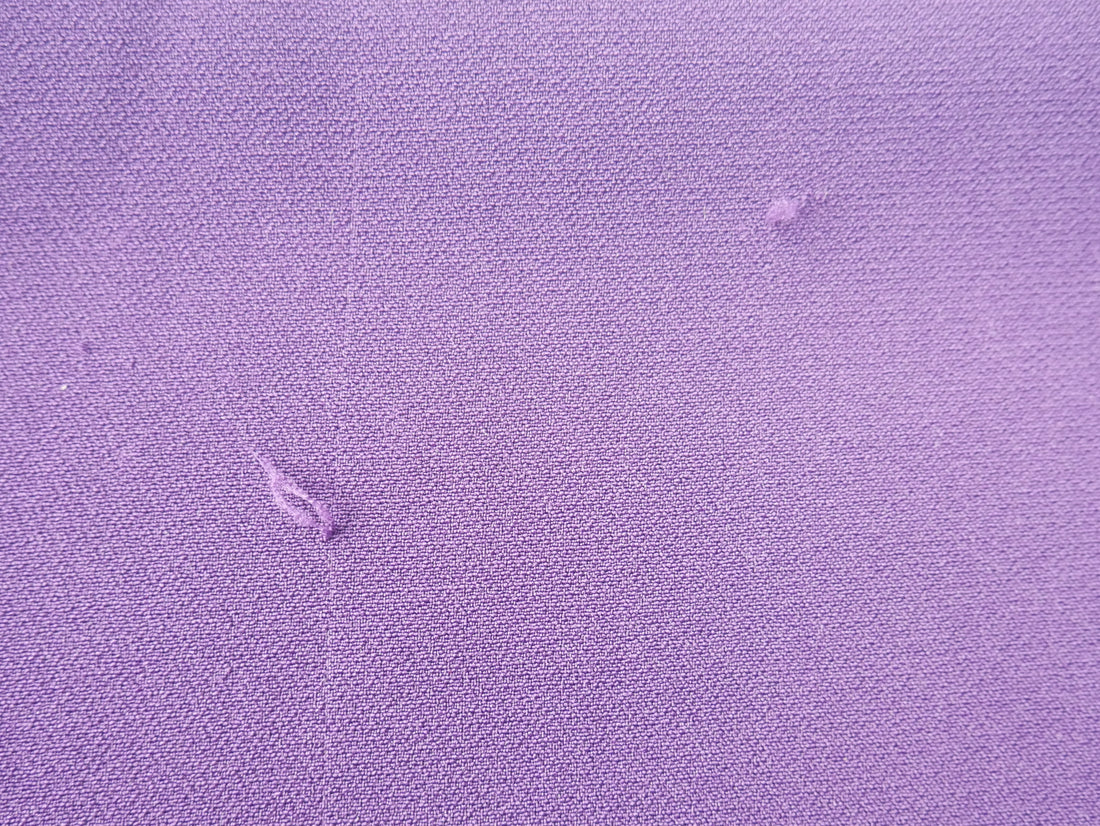 REMNANT - Lady McElroy Samba Crepe in Violet FAULT, 1.5m-Remnants-Flying Bobbins Haberdashery