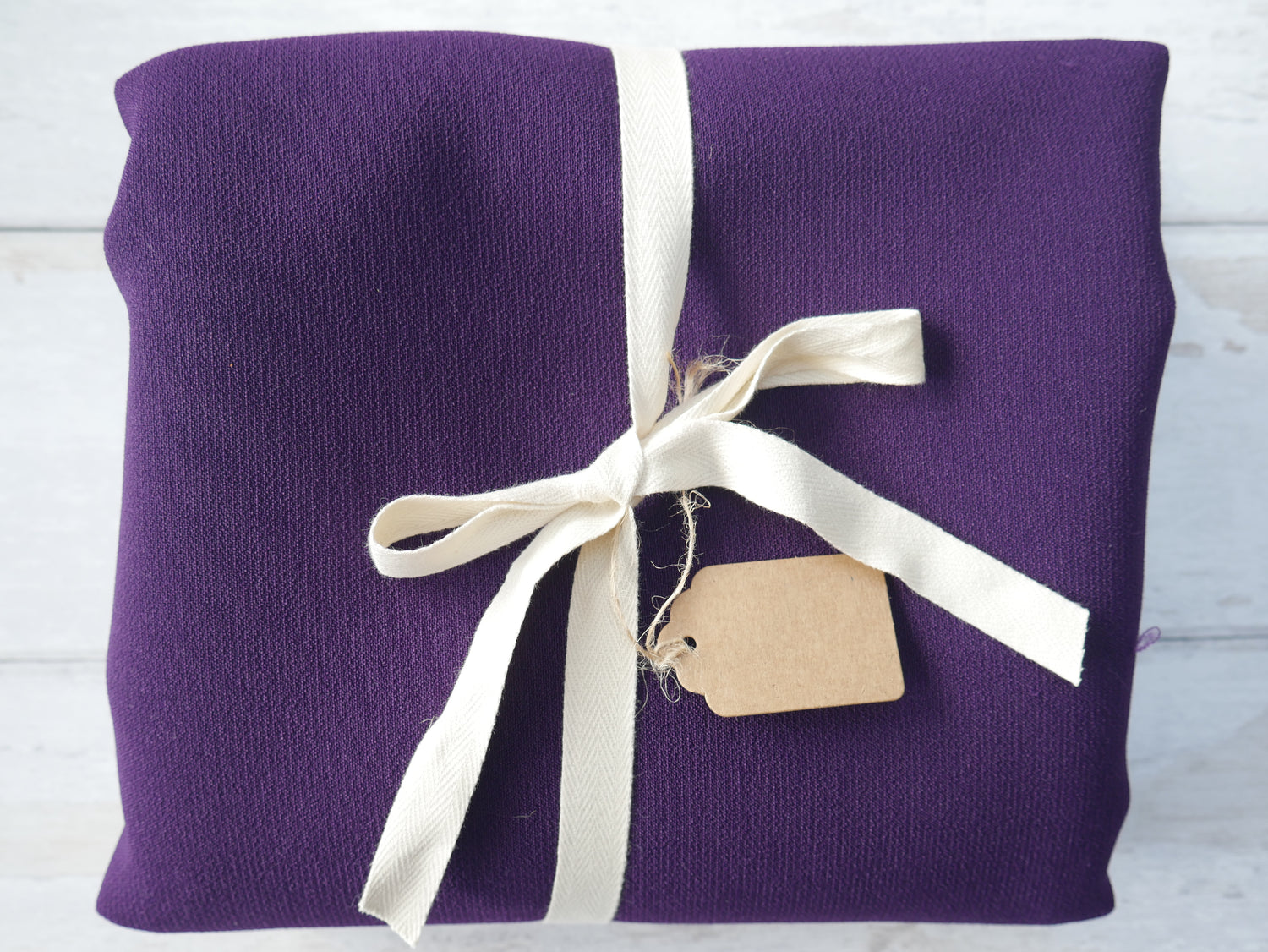 REMNANT - Lady McElroy Samba Crepe in Violet FAULT, 1.5m-Remnants-Flying Bobbins Haberdashery