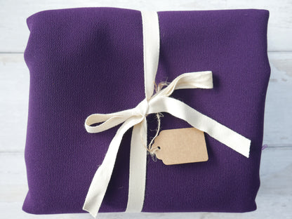 REMNANT - Lady McElroy Samba Crepe in Violet FAULT, 1.5m-Remnants-Flying Bobbins Haberdashery