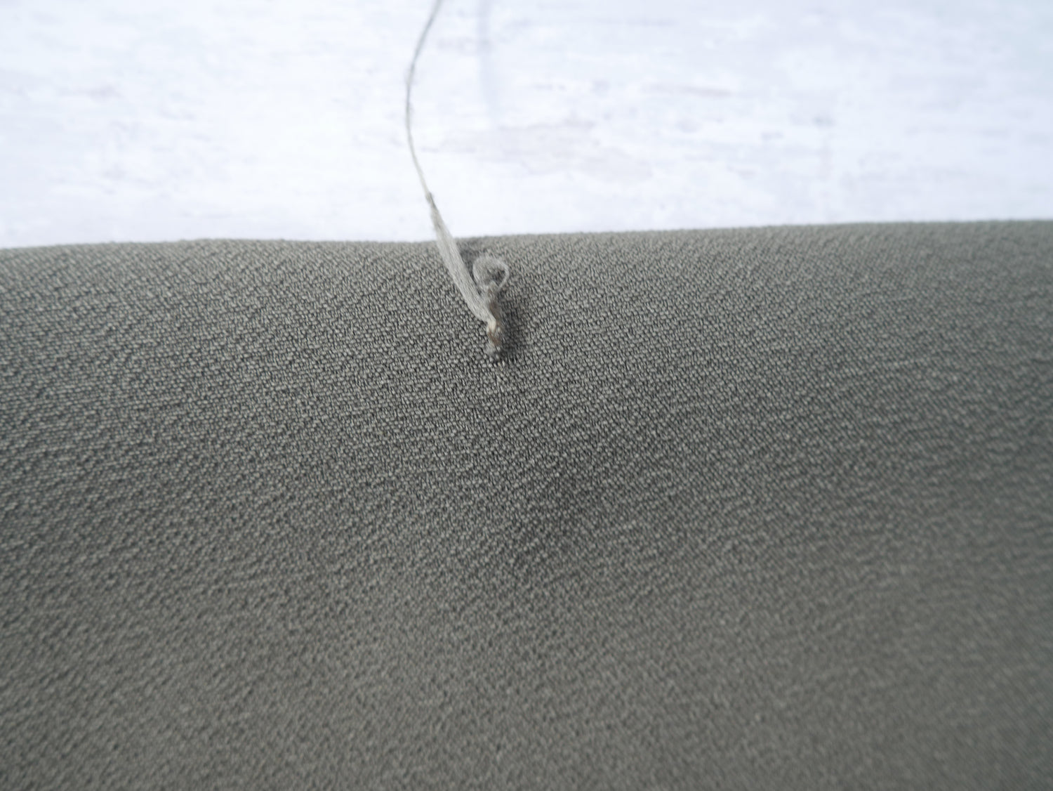 REMNANT - Lady McElroy Samba Crepe in Olive FAULT, 2.7m-Remnants-Flying Bobbins Haberdashery