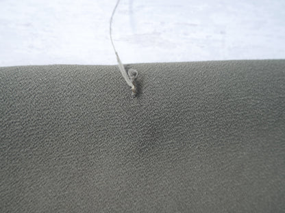 REMNANT - Lady McElroy Samba Crepe in Olive FAULT, 2.7m-Remnants-Flying Bobbins Haberdashery