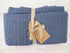 REMNANT - Florence Cable Knit in Petrol. 0.75m-Remnants-Flying Bobbins Haberdashery
