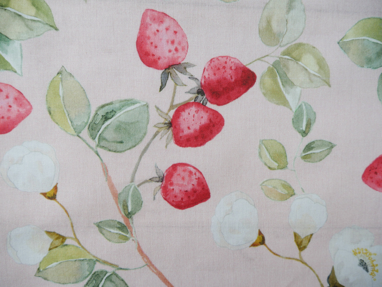 Cotton Poplin in Strawberry Blossom, £16.50 p/m-Cotton Fabric-Flying Bobbins Haberdashery