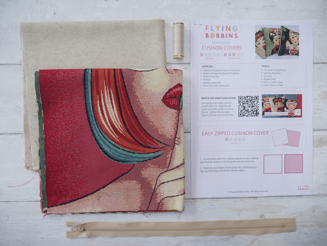 Cushion Kit - Fashionista-Sewing Kit-Flying Bobbins Haberdashery