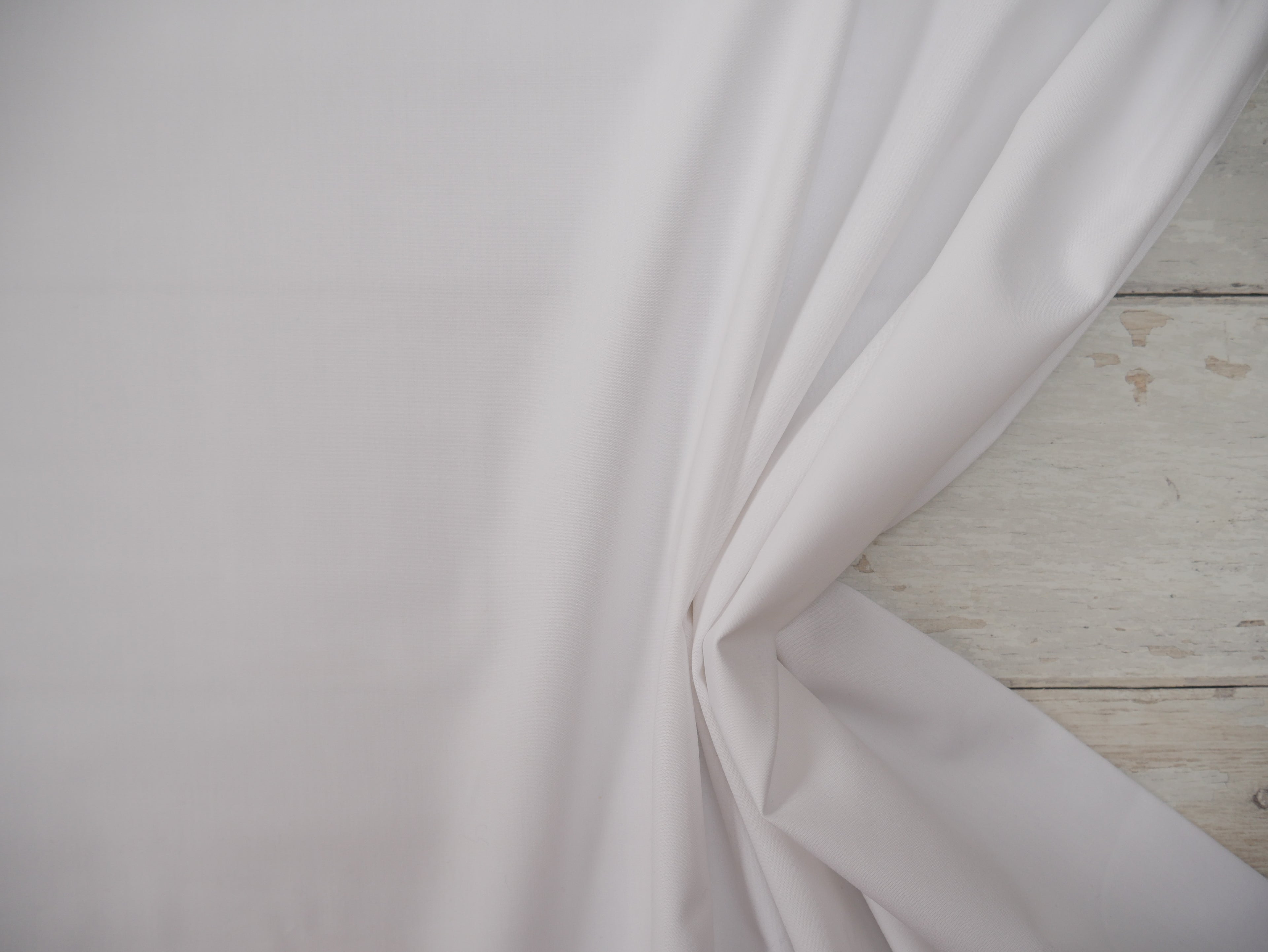 Premium White Cotton Poplin Shirting, £12.50 p/m-Corduroy-Flying Bobbins Haberdashery