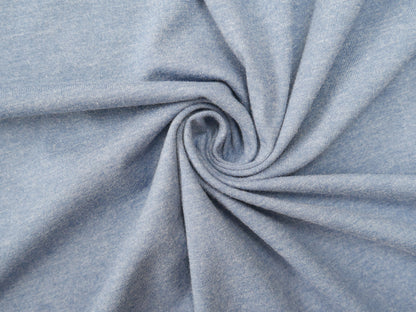Melange Cotton Jersey in French Navy, £15.50pm-Viscose-Flying Bobbins Haberdashery