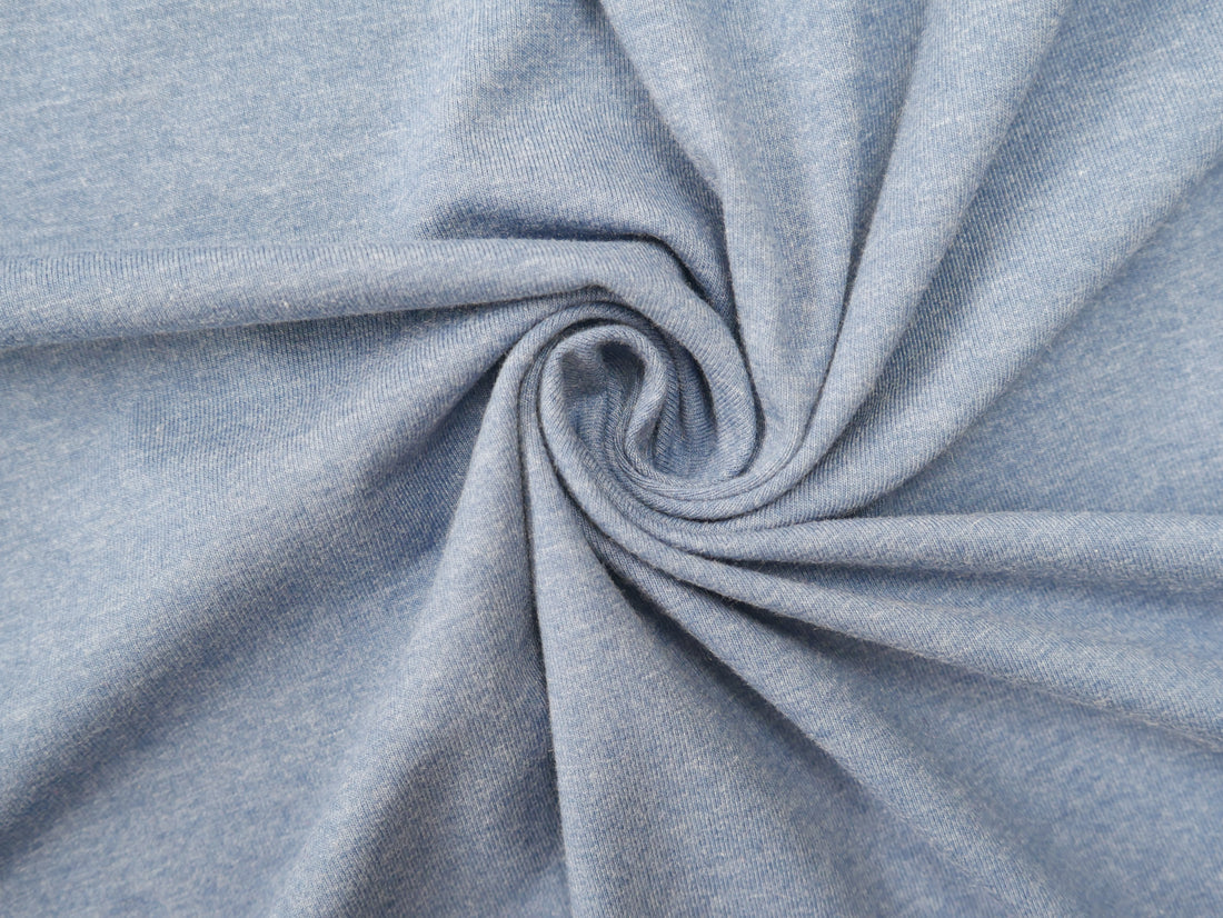 Easy T-Shirt Kit - Cotton Jersey In Blue Marl-Sewing Kit-Flying Bobbins Haberdashery