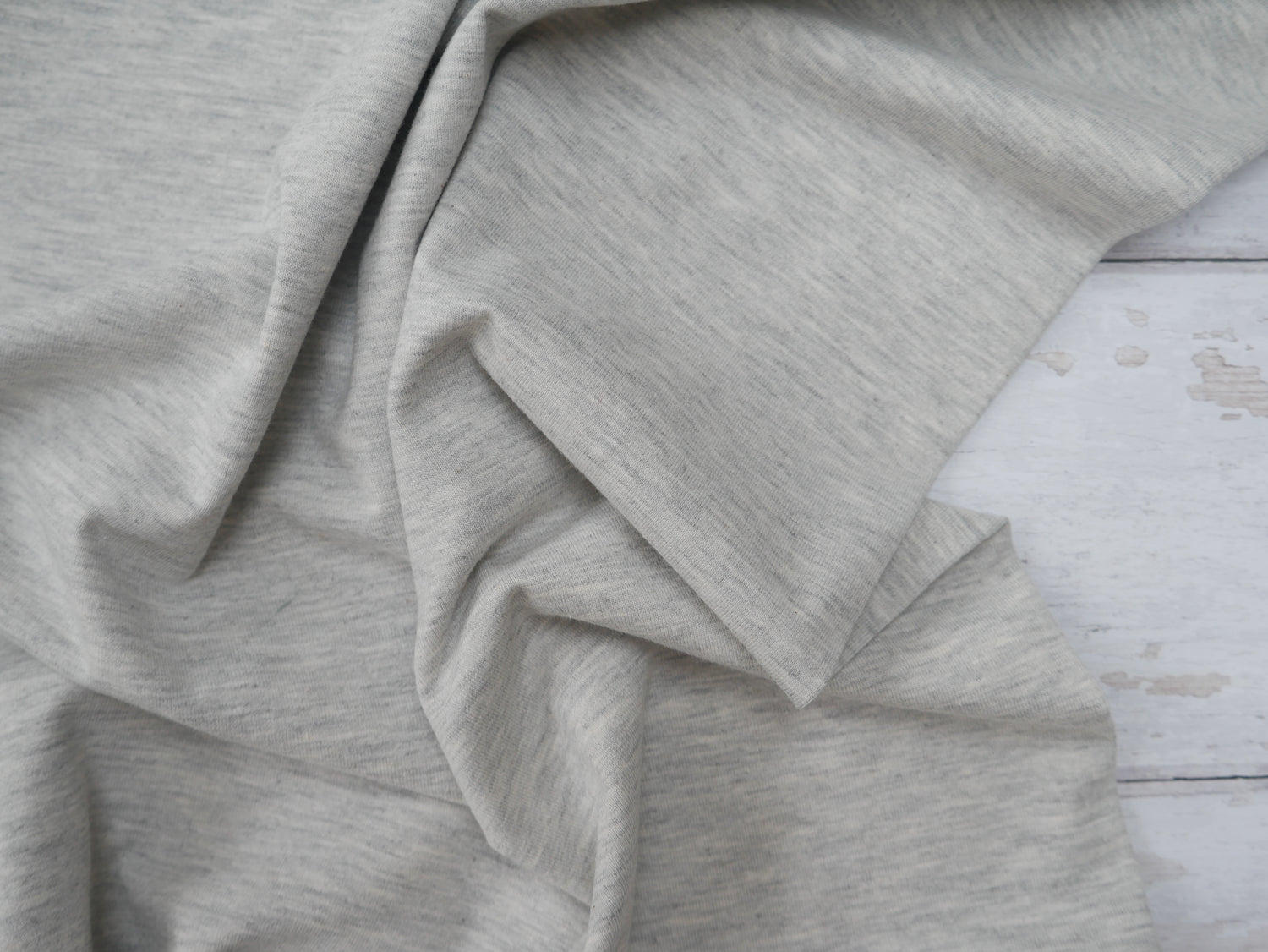 Easy T-Shirt Kit - Cotton Jersey In Light Grey Marl-Sewing Kit-Flying Bobbins Haberdashery