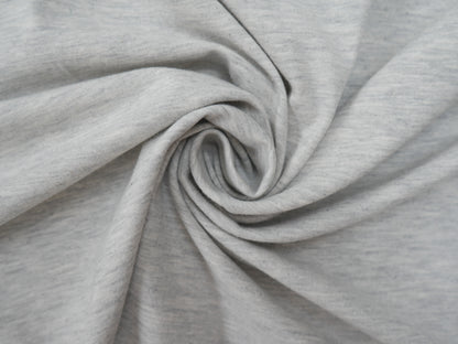 Melange Cotton Jersey in Grey Marl, £15.50pm-Viscose-Flying Bobbins Haberdashery