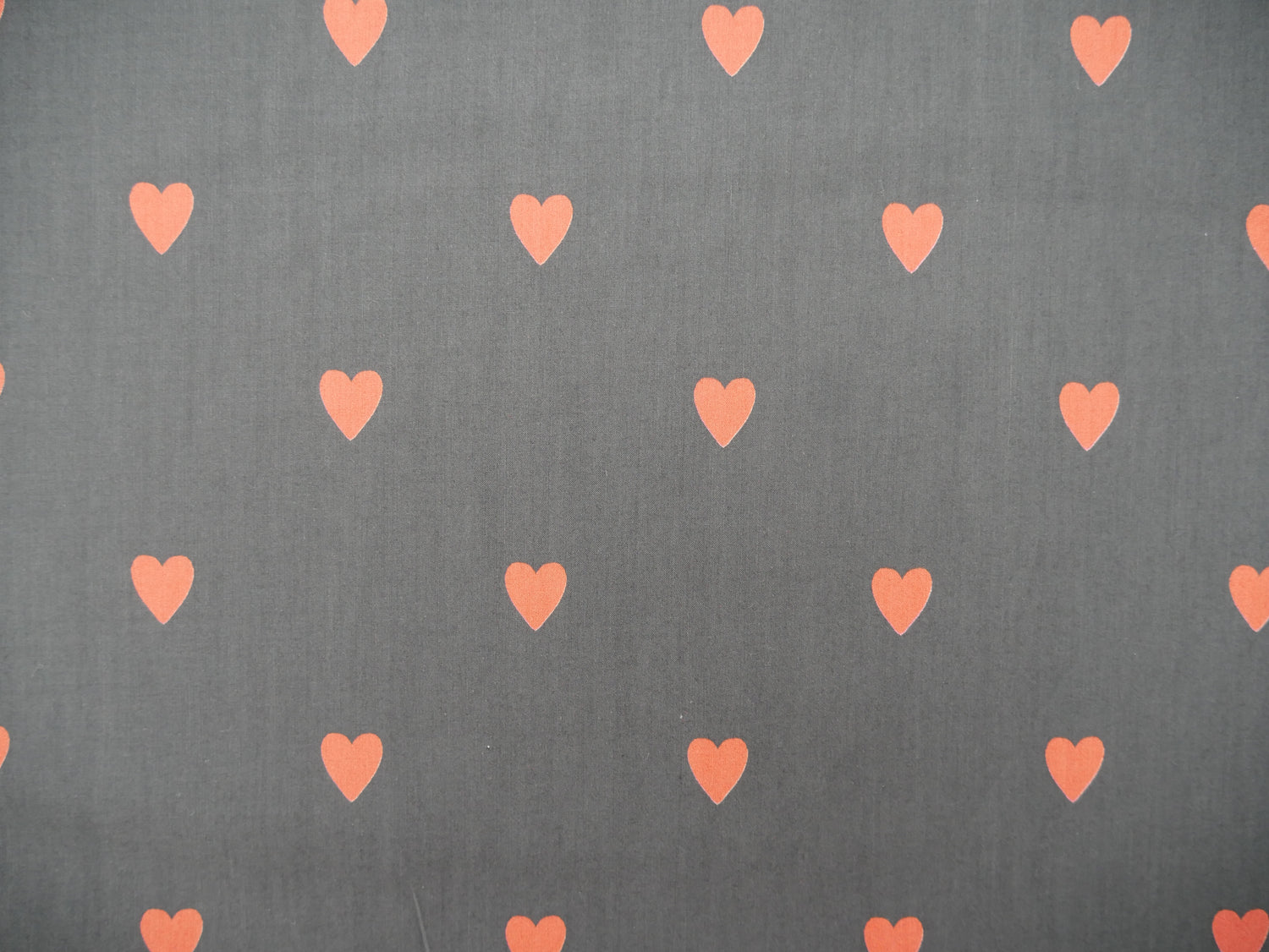 Loveheart Cotton Lawn by Lady McElroy in Black, £18.50 p/m-Fabric-Flying Bobbins Haberdashery