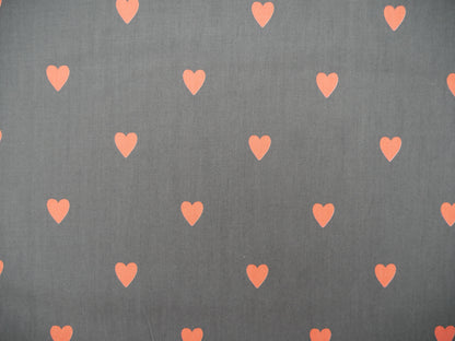 Loveheart Cotton Lawn by Lady McElroy in Black, £18.50 p/m-Fabric-Flying Bobbins Haberdashery