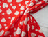 Heartbeat Rayon Crepe by Lady McElroy in Red, £19.50 p/m-Fabric-Flying Bobbins Haberdashery