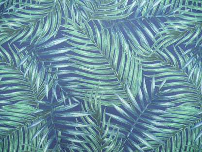 Outdoor Fabric - Chartwell Palm in Midnight, £12.00 p/m-Polyester-Flying Bobbins Haberdashery