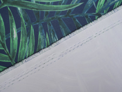 Outdoor Fabric - Chartwell Palm in Midnight, £12.00 p/m-Polyester-Flying Bobbins Haberdashery