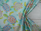 Sandsational Sea Turtle Printed Cotton, £12.50 pm-Cotton Fabric-Flying Bobbins Haberdashery