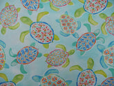 Sandsational Sea Turtle Printed Cotton, £12.50 pm-Cotton Fabric-Flying Bobbins Haberdashery
