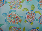 Sandsational Sea Turtle Printed Cotton, £12.50 pm-Cotton Fabric-Flying Bobbins Haberdashery