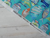 Sandsational Ocean Life Printed Cotton, £12.50 pm-Cotton Fabric-Flying Bobbins Haberdashery