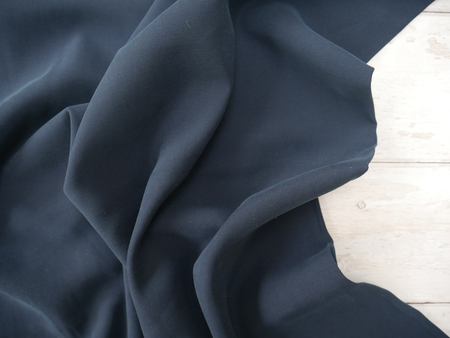 Lyocell Twill in Navy, £20.50 p/m-Corduroy-Flying Bobbins Haberdashery