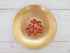 Lacquered Metal Button, 11mm in Terracotta-Button-Flying Bobbins Haberdashery