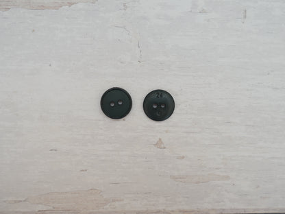 2-Hole 15mm Ring Edge Button in Forest-Button-Flying Bobbins Haberdashery