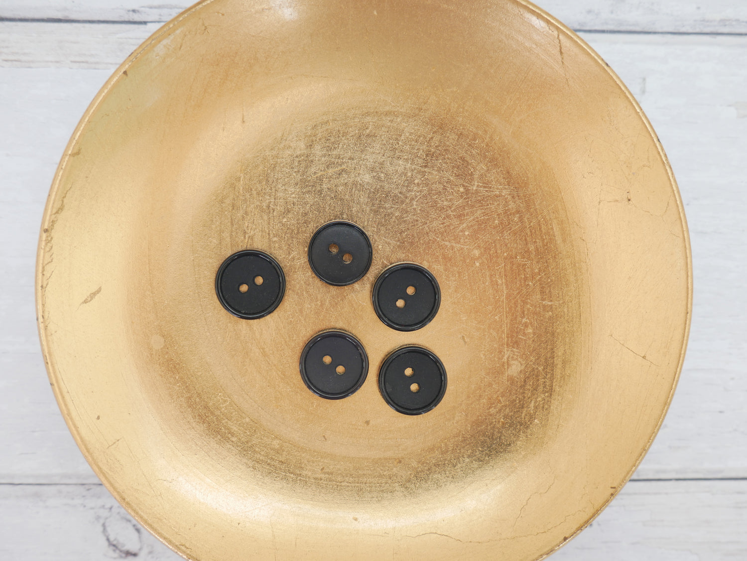 2-Hole 15mm Ring Edge Button in Forest-Button-Flying Bobbins Haberdashery