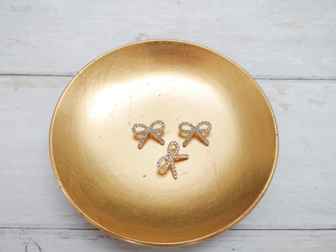 Jewelled Bow Button-Button-Flying Bobbins Haberdashery