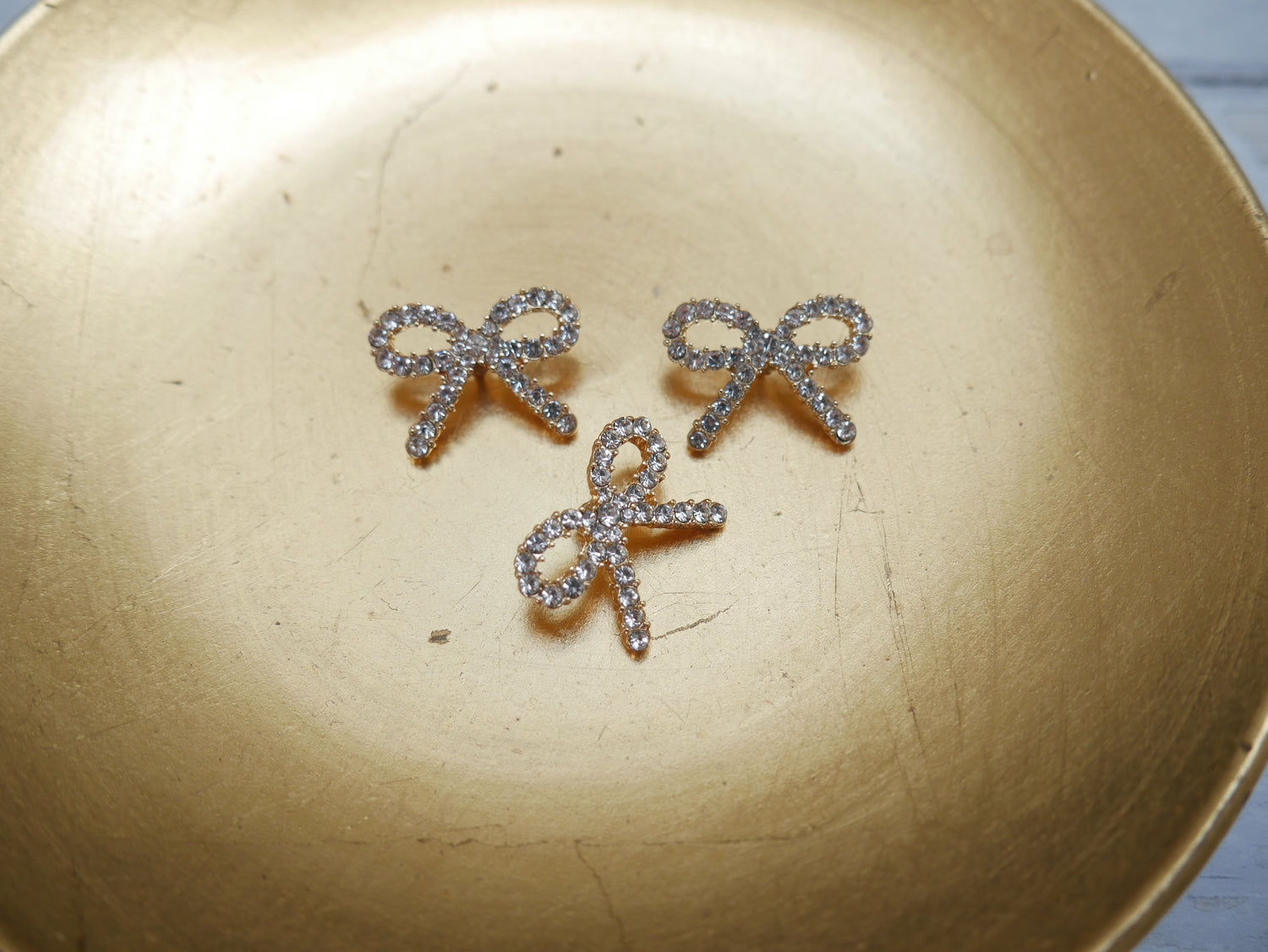 Jewelled Bow Button-Button-Flying Bobbins Haberdashery