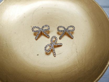 Jewelled Bow Button-Button-Flying Bobbins Haberdashery