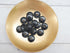 Variegated, 4-Hole, 20mm Button in Black-Button-Flying Bobbins Haberdashery