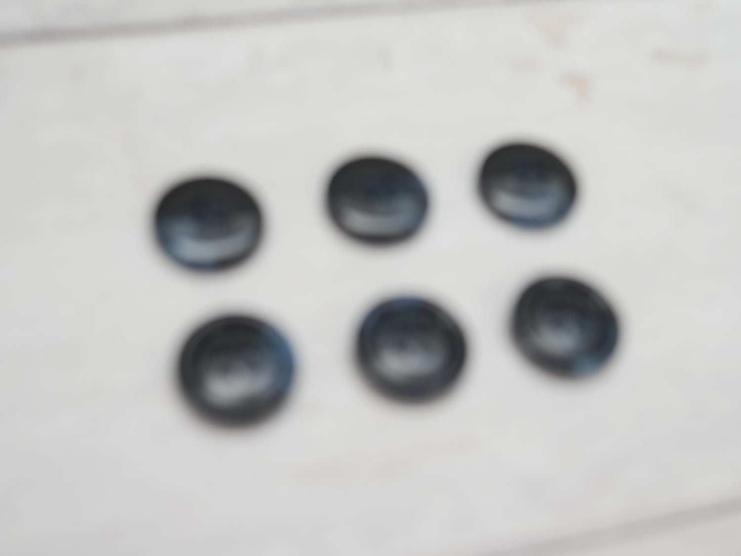 Variegated, 4-Hole, 20mm Button in Navy-Button-Flying Bobbins Haberdashery