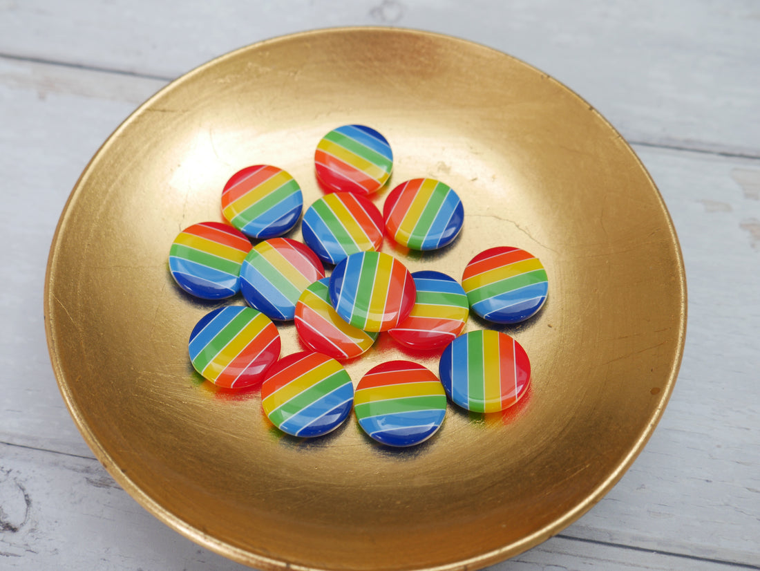 Rainbow Buttons-Button-Flying Bobbins Haberdashery