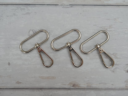 38mm Swivel Hook in Silver-Trim-Flying Bobbins Haberdashery