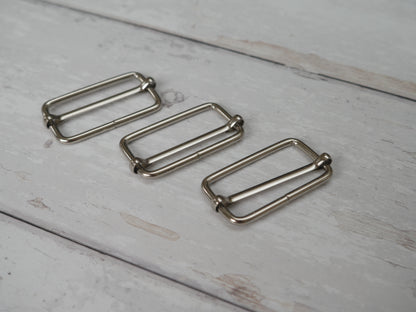 38mm Adjuster in Silver-Trim-Flying Bobbins Haberdashery