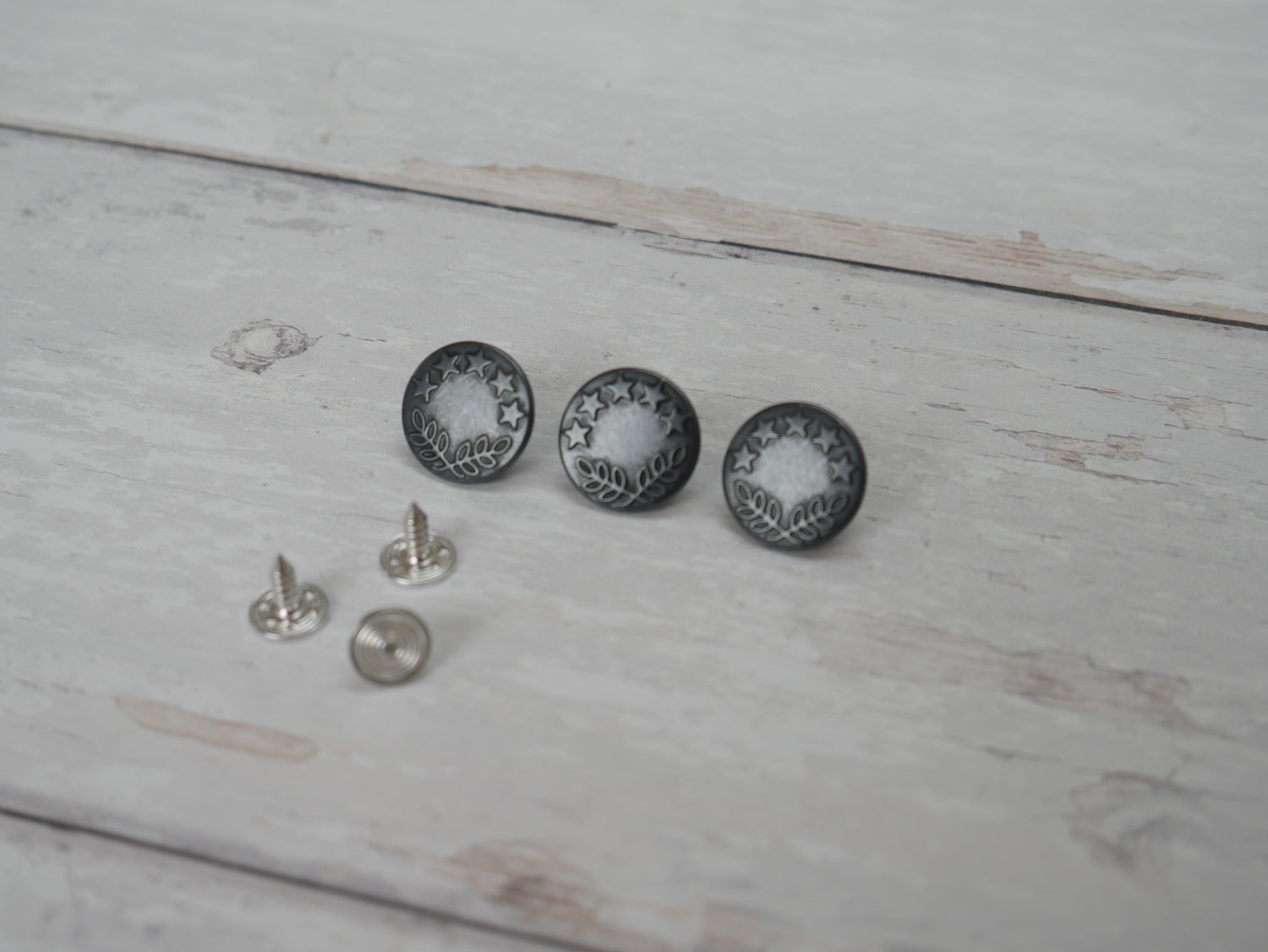 Jeans Buttons, 17mm in Gunmetal-Jeans Buttons-Flying Bobbins Haberdashery