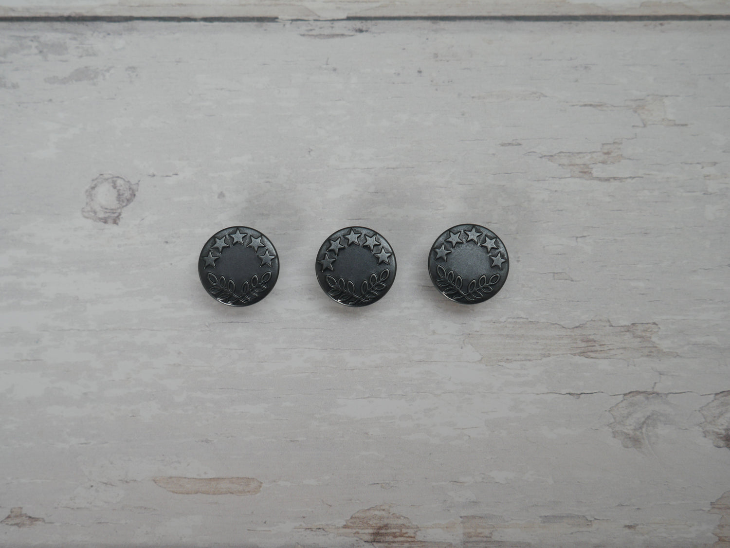 Jeans Buttons, 17mm in Gunmetal-Jeans Buttons-Flying Bobbins Haberdashery