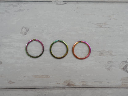 Split Ring, Rainbow-Trim-Flying Bobbins Haberdashery