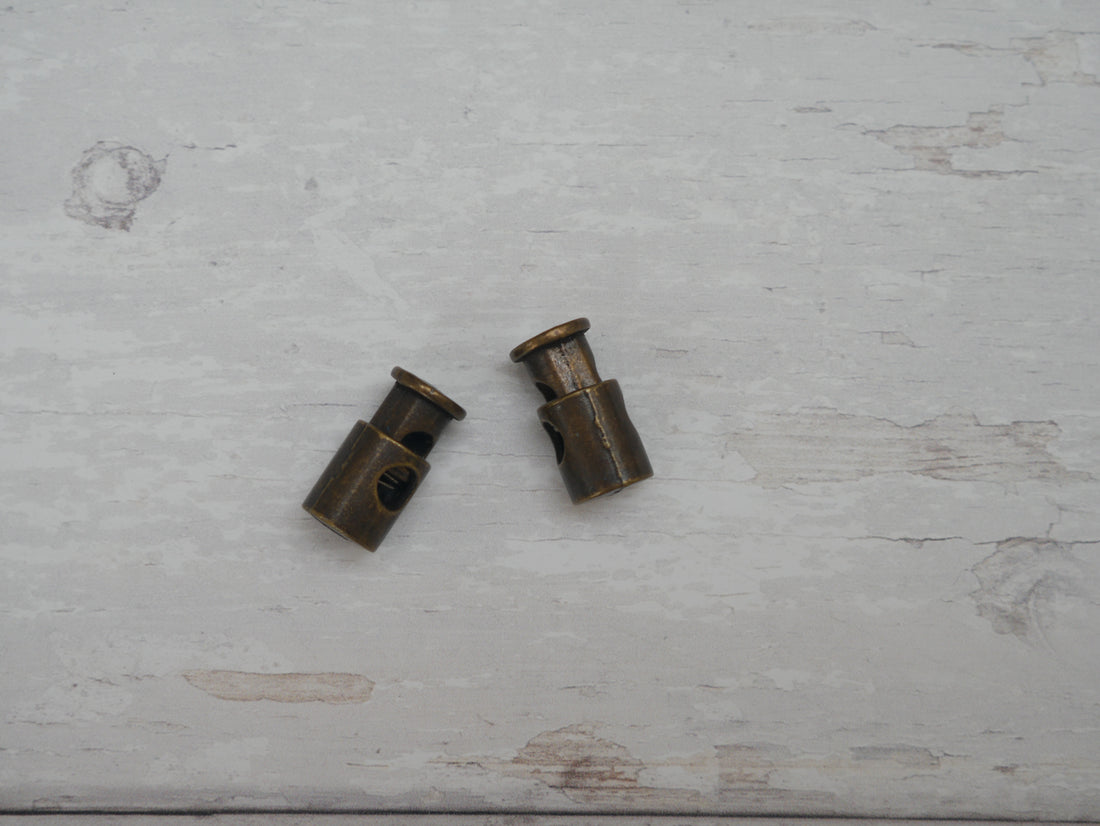 Cord Stopper in Antique Brass-Trim-Flying Bobbins Haberdashery