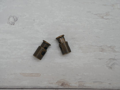 Cord Stopper in Antique Brass-Trim-Flying Bobbins Haberdashery