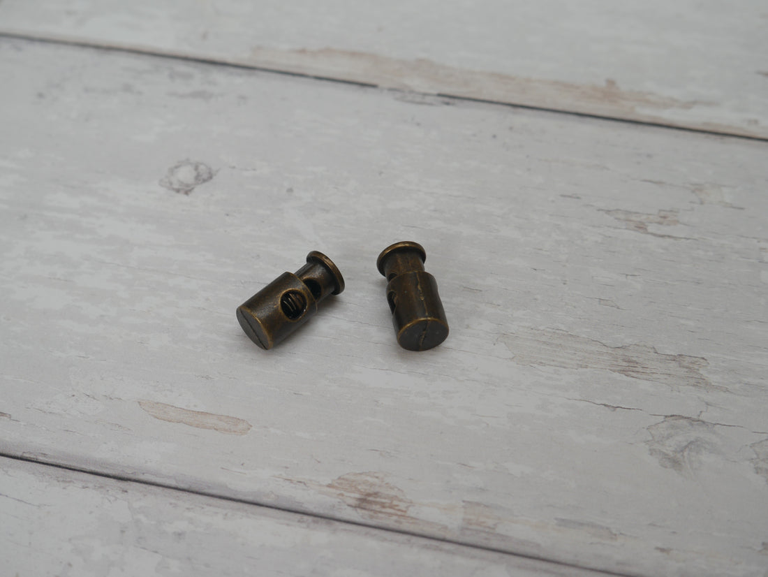 Cord Stopper in Antique Brass-Trim-Flying Bobbins Haberdashery