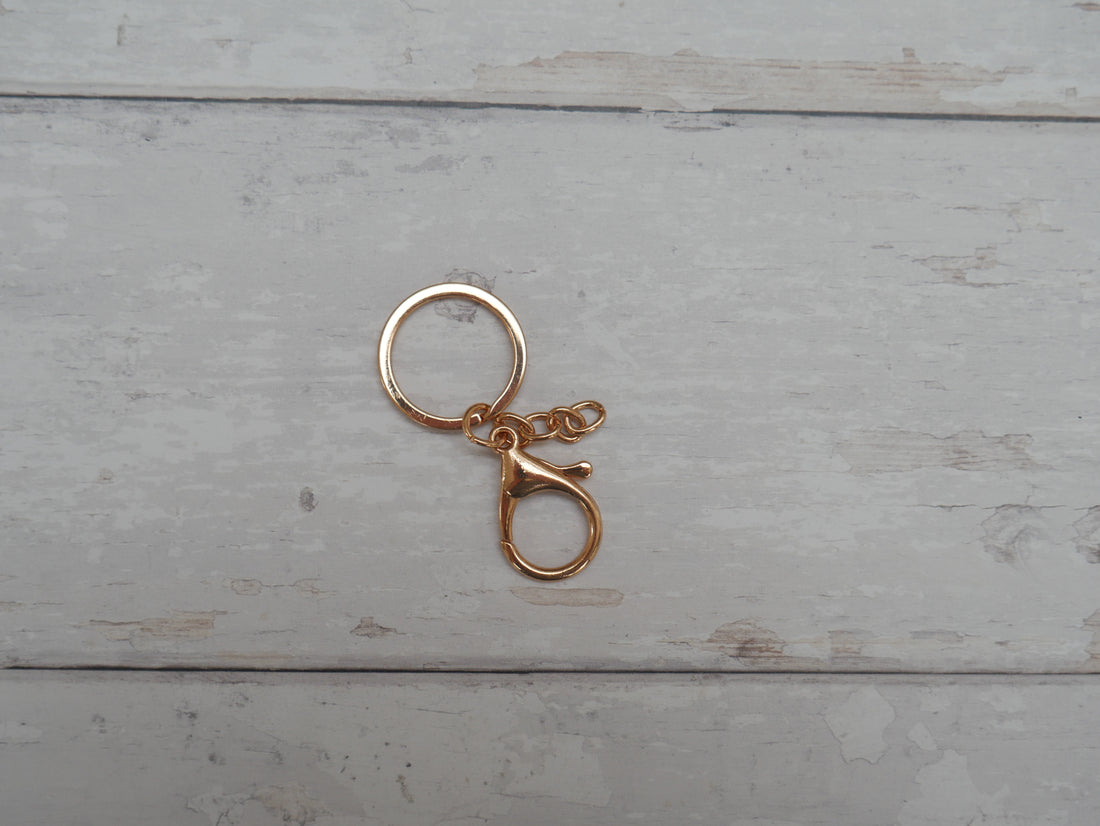Split Ring With Clip in Gold-Trim-Flying Bobbins Haberdashery