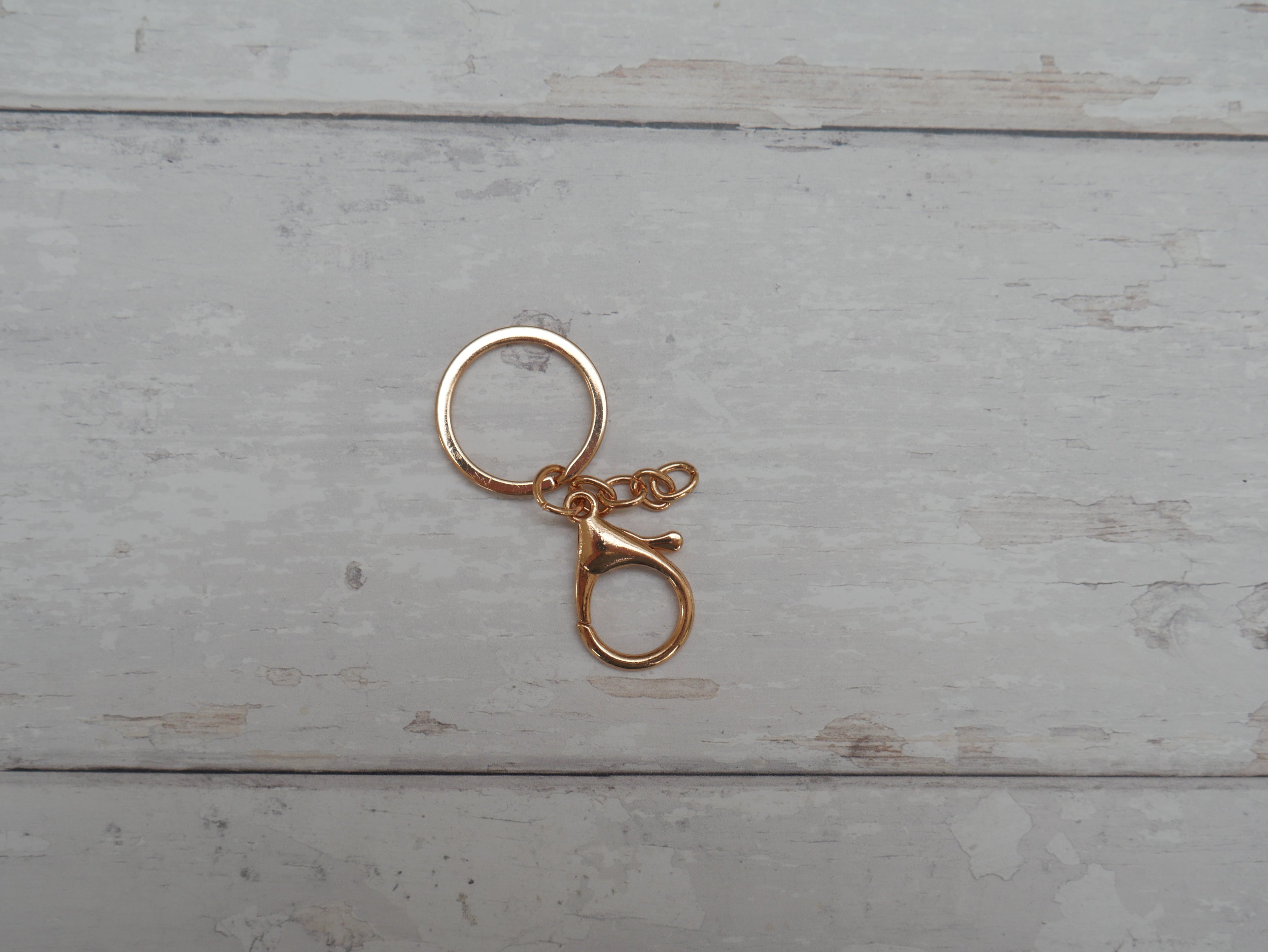 Split Ring With Clip in Gold-Trim-Flying Bobbins Haberdashery