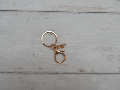 Split Ring With Clip in Gold-Trim-Flying Bobbins Haberdashery