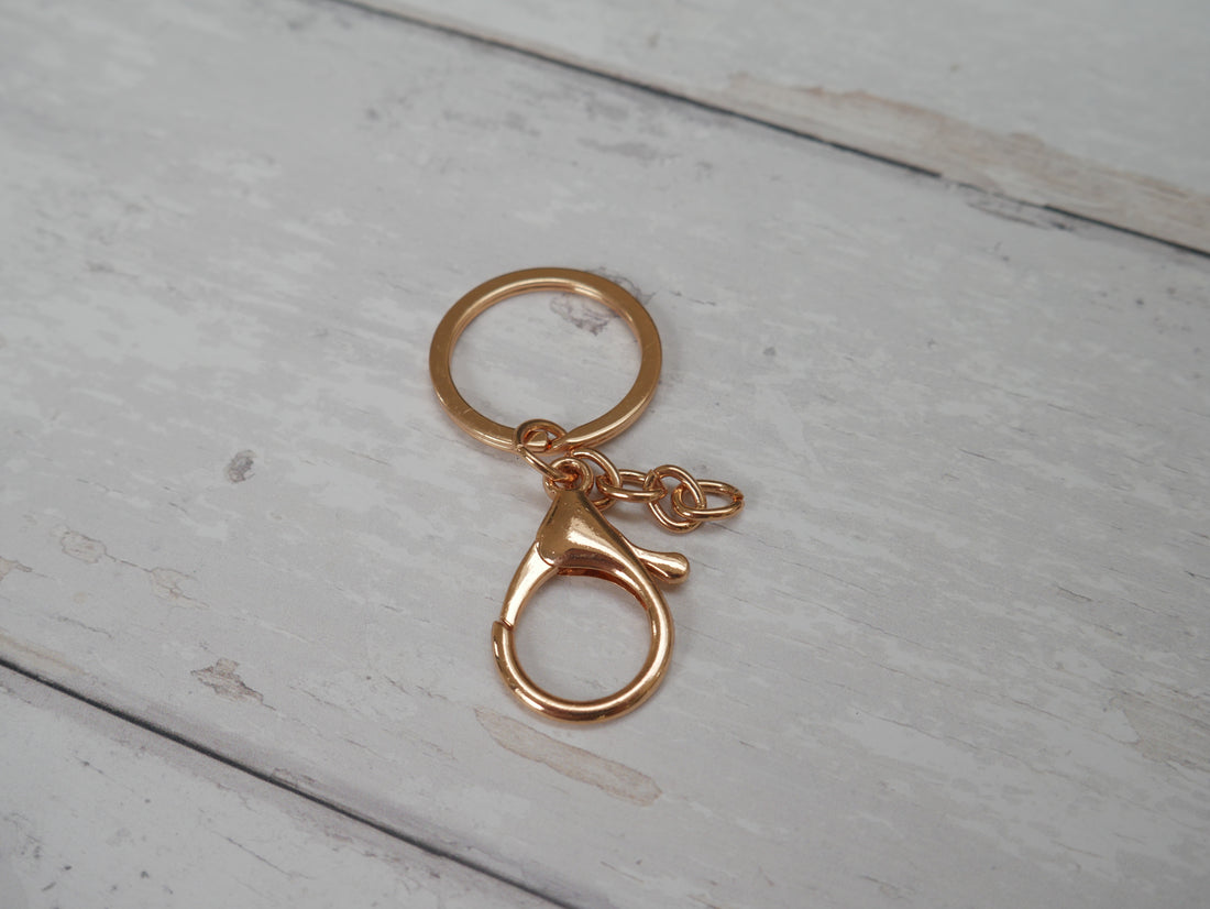 Split Ring With Clip in Gold-Trim-Flying Bobbins Haberdashery