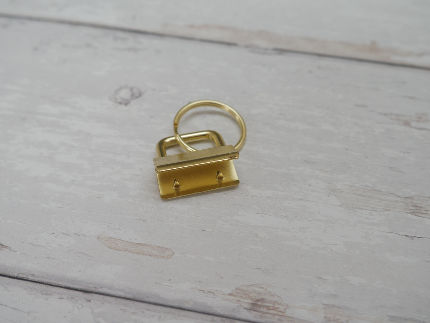 Key Ring Fob in Antique Gold, 25mm-Trim-Flying Bobbins Haberdashery